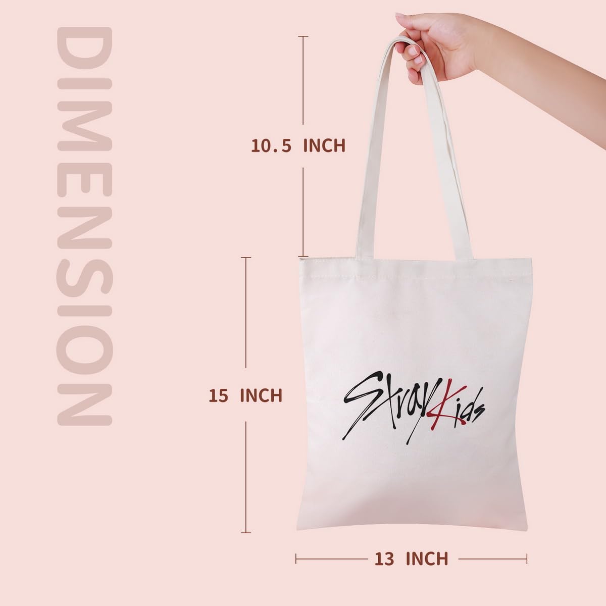 Yanmzmin Stray Canvas Tote Bag neutral color scheme