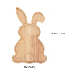 Charcuterie tray with rabbit design for gatherings by Yardwe
