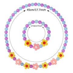 Yarkeuier girls jewelry set flower bracelet image