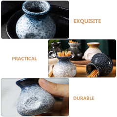 Portable toothpick dispenser ceramic by YARNOW