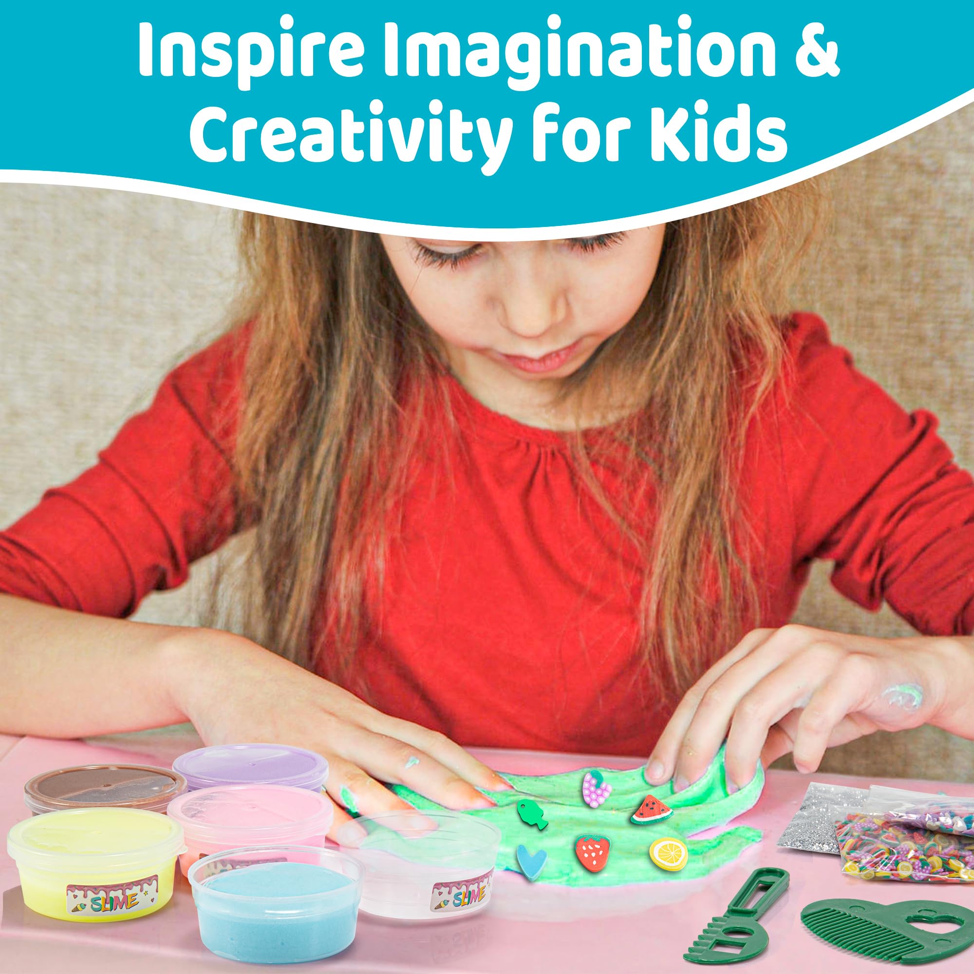 Soft fluffy stretchable slime for kids decompression