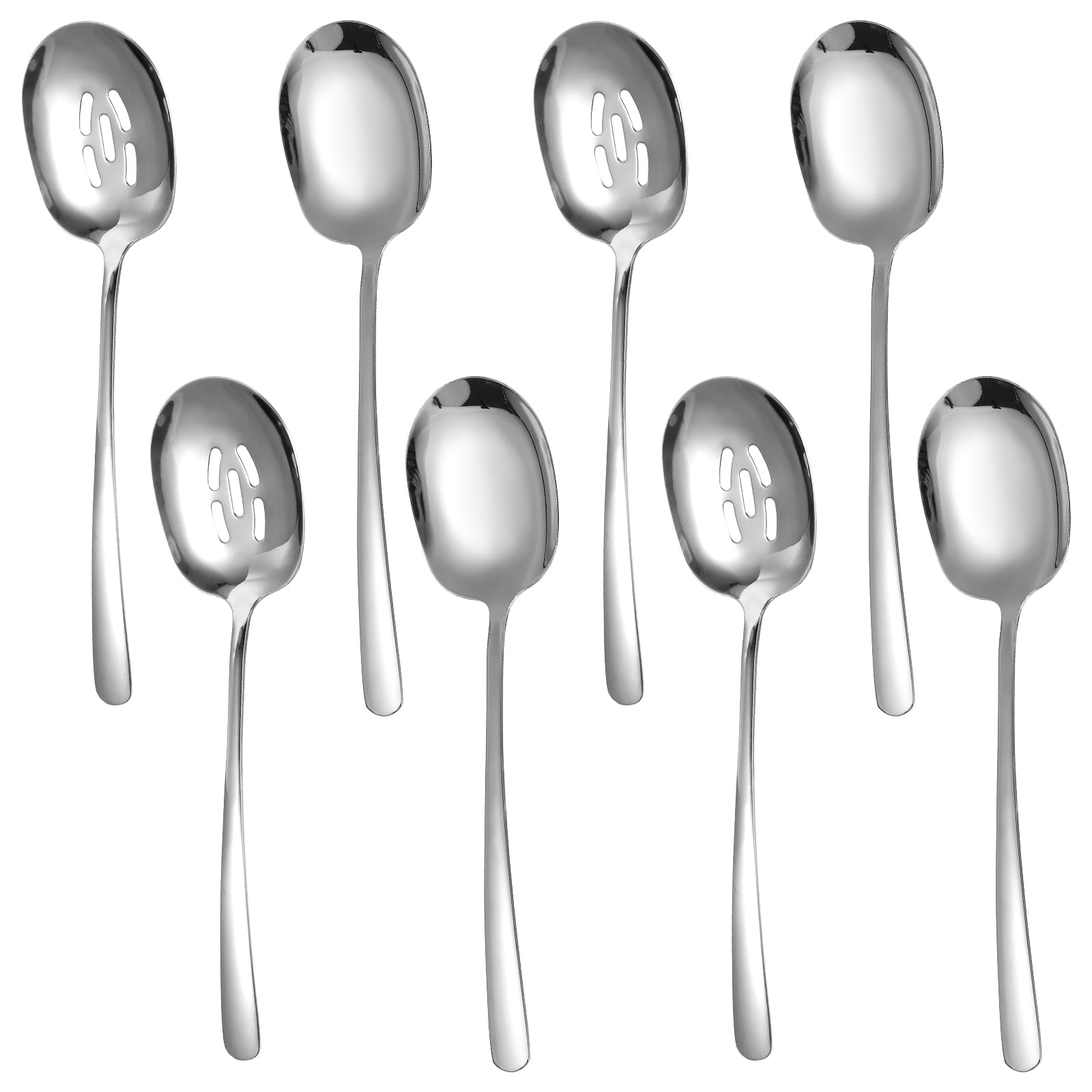 Dishwasher safe stainless steel serving spoons set from YBEATY
