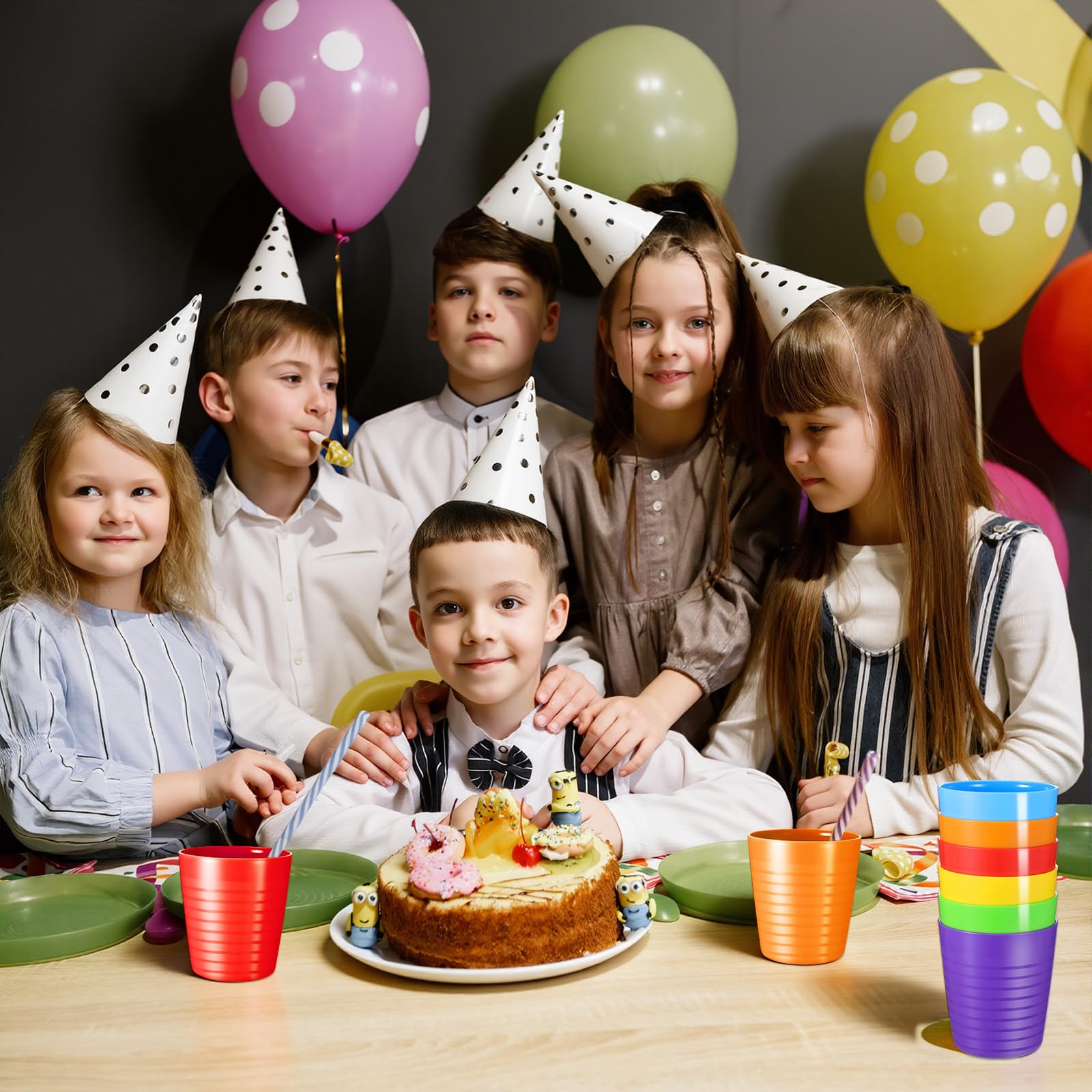 YBEATY 36pcs plastic cups blue color 8 oz