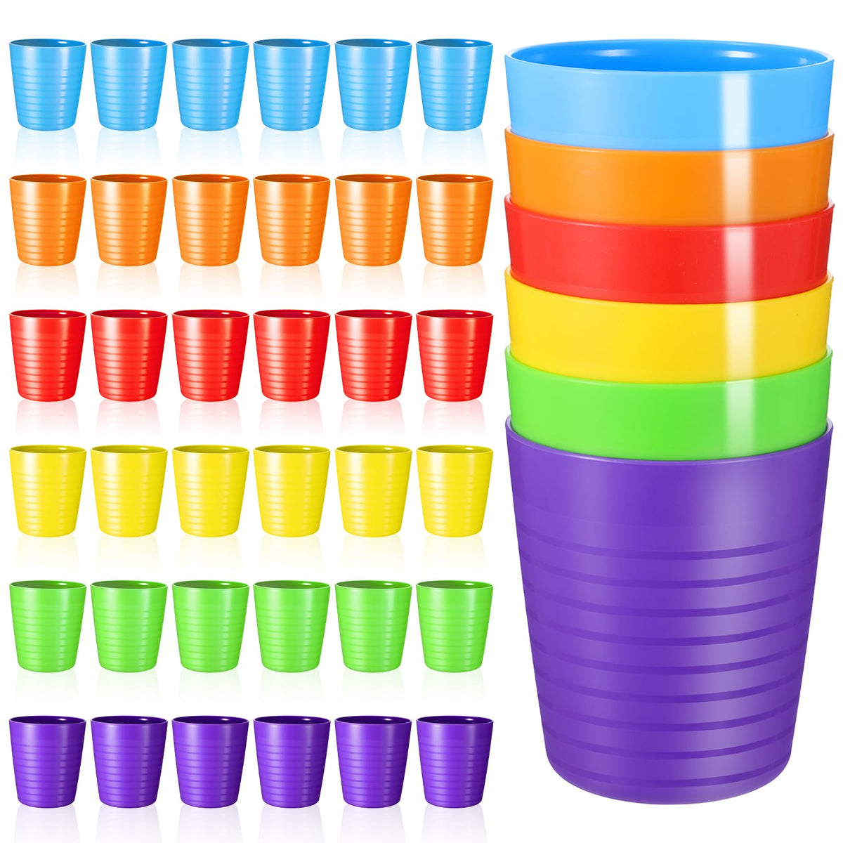 YBEATY 36pcs plastic cups purple color 8 oz
