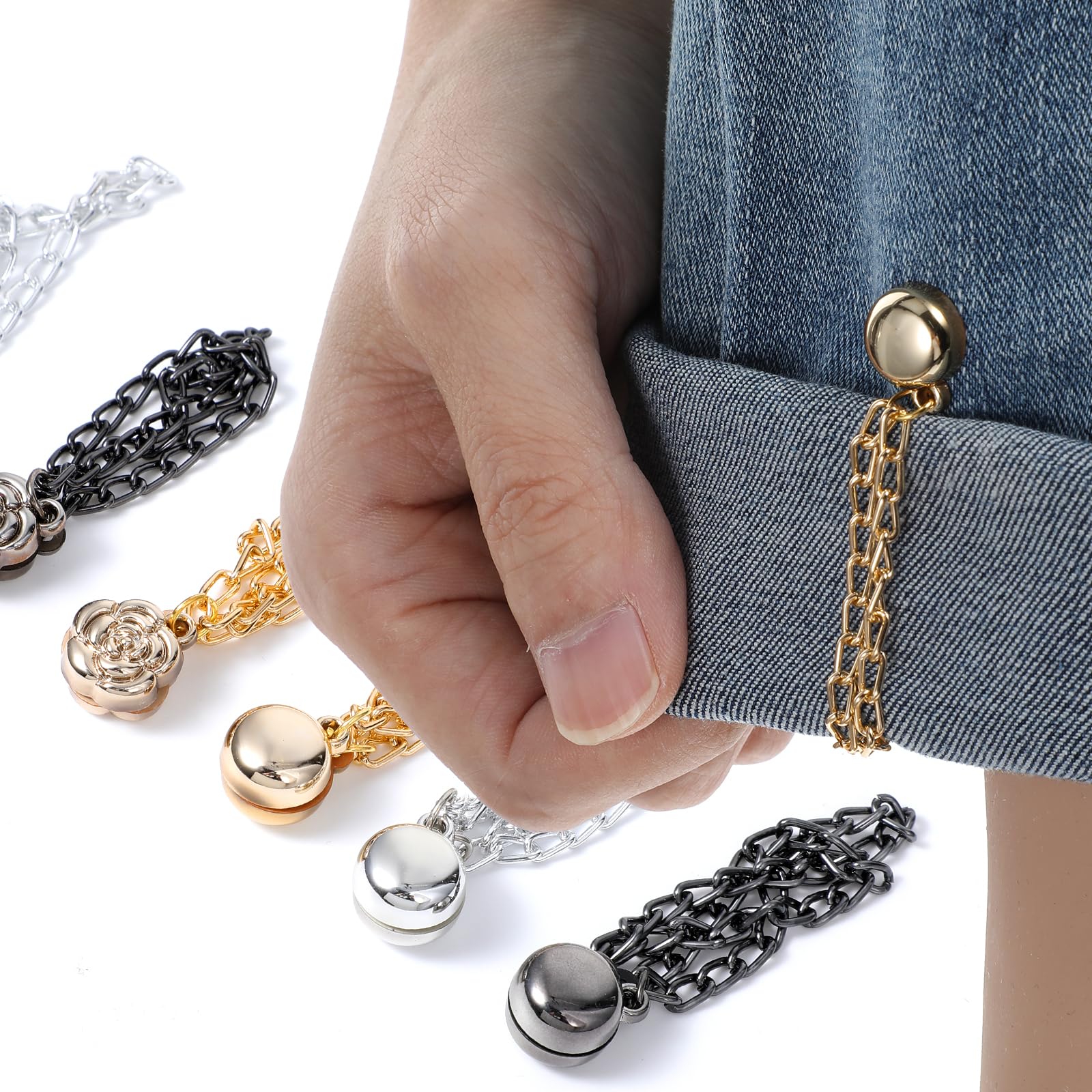 YBEATY hijab hat clips magnetic with chain
