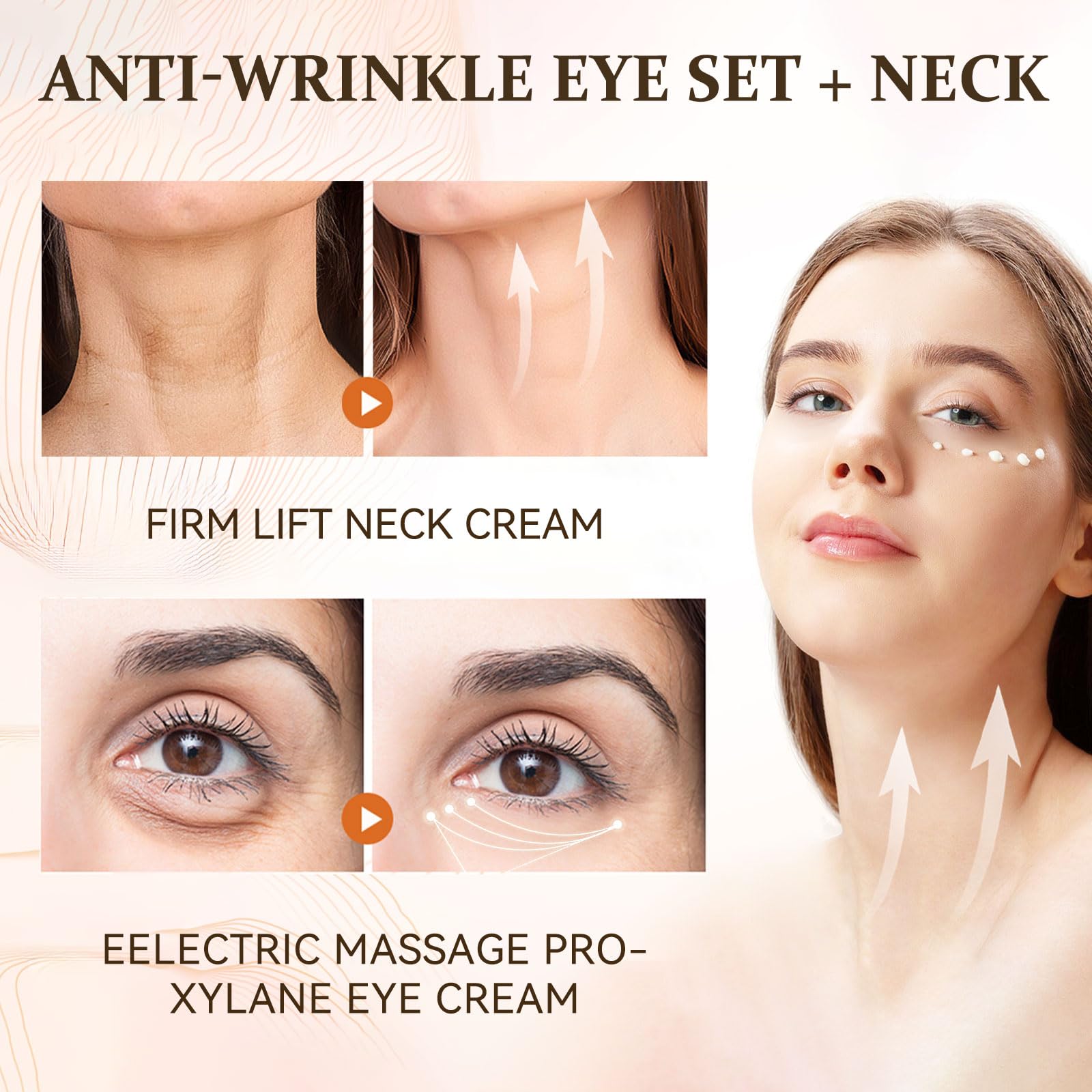Eye cream tube close-up with branding