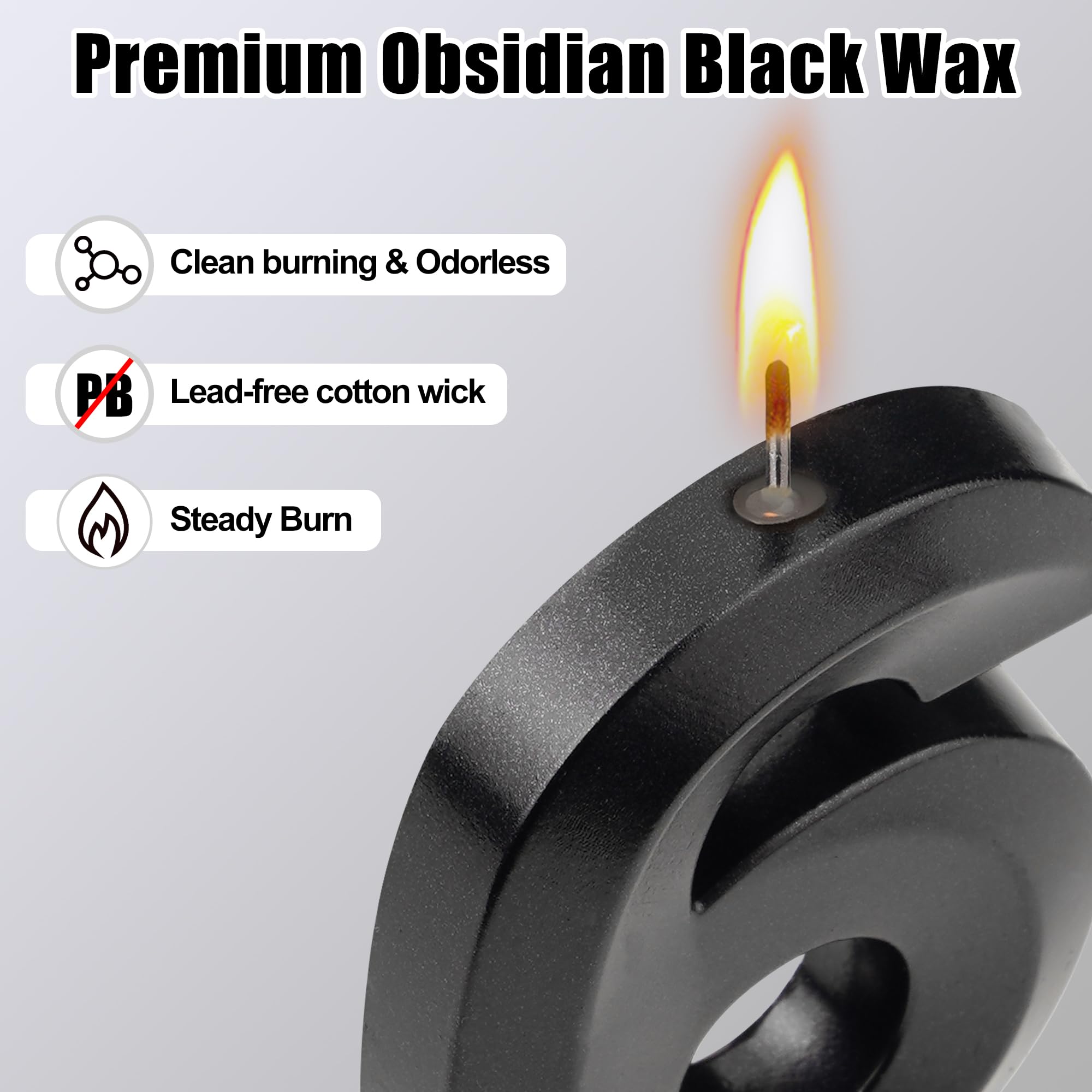 Paraffin wax and cotton wick candle by YEAAGE