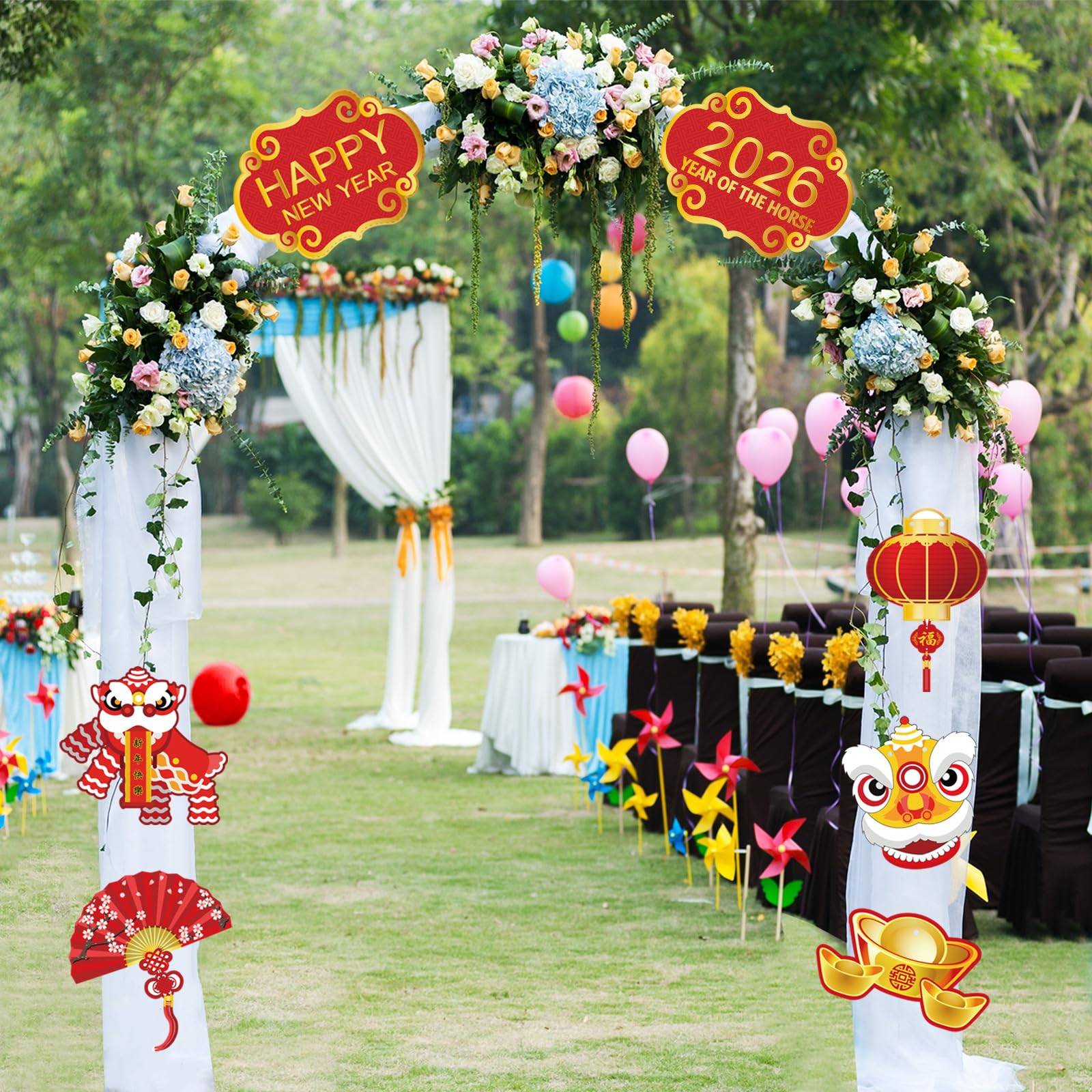 Versatile Year of Horse decor suitable for celebrations