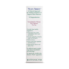 Yeast Arrest vaginal suppositories with Borax Sepia Berberis Kreosotum formula