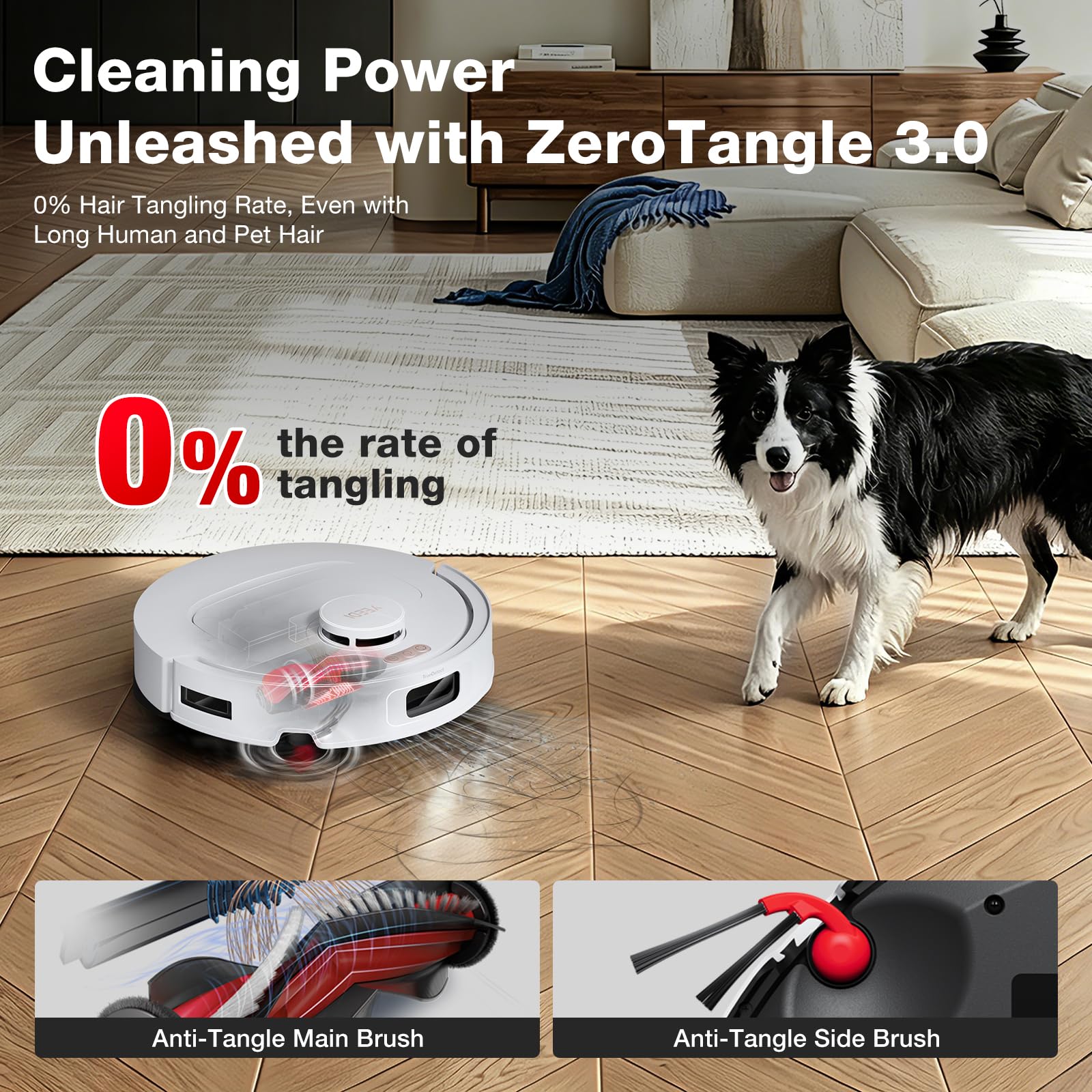 OZMO Turbo 2.0 dual rotating mop pads in action