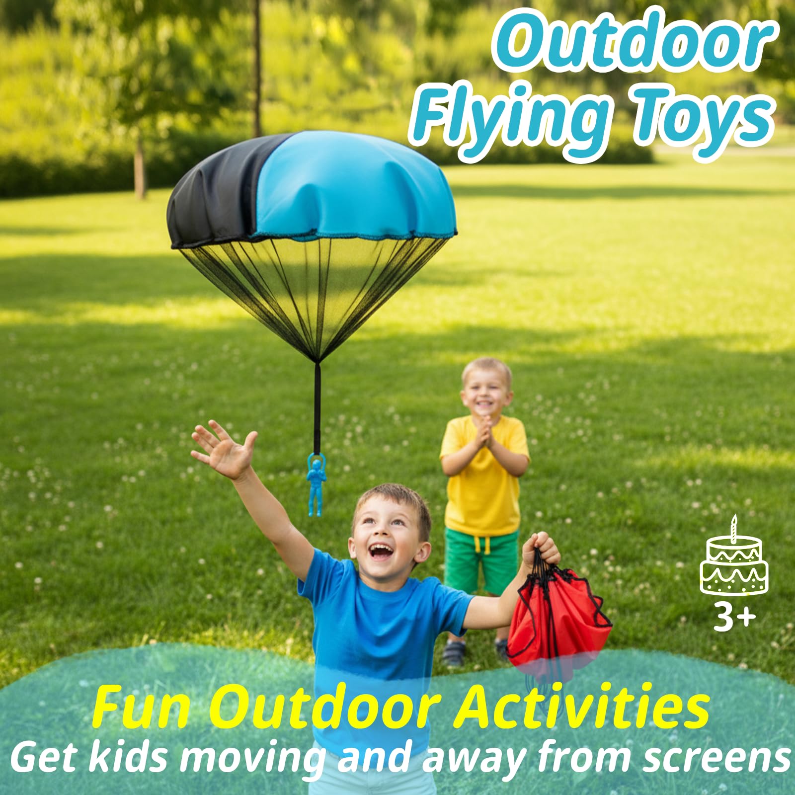 Tangle-free parachute toy by Yeeeasy for outdoor play