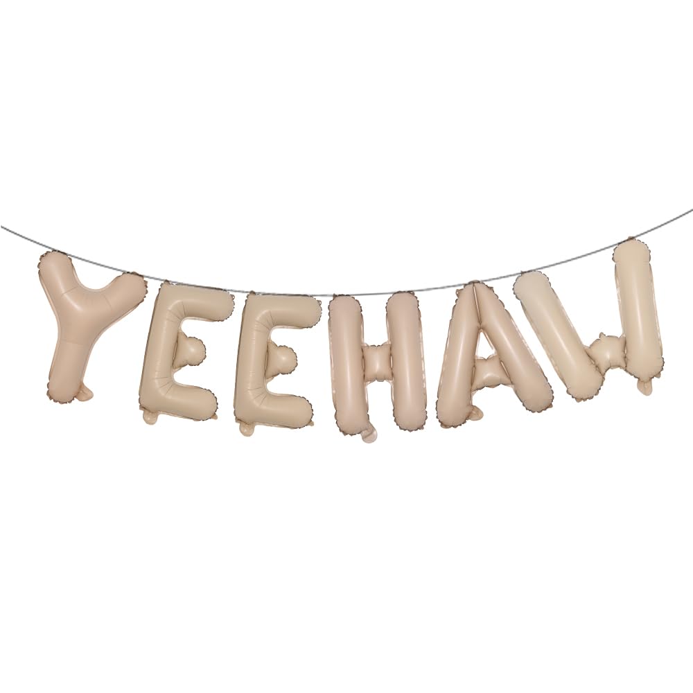 YEEHAW Caramel aluminum foil letters 16 inch each