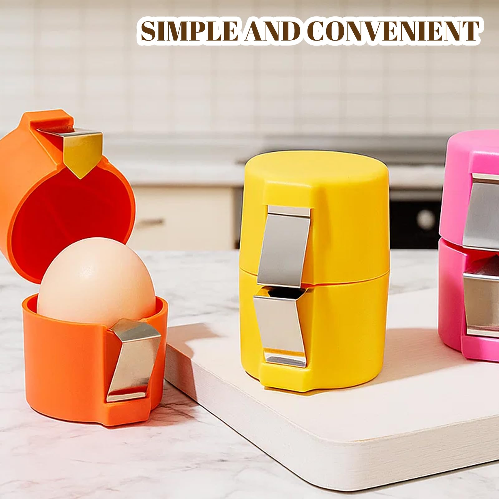 Dishwasher safe egg cracker tool