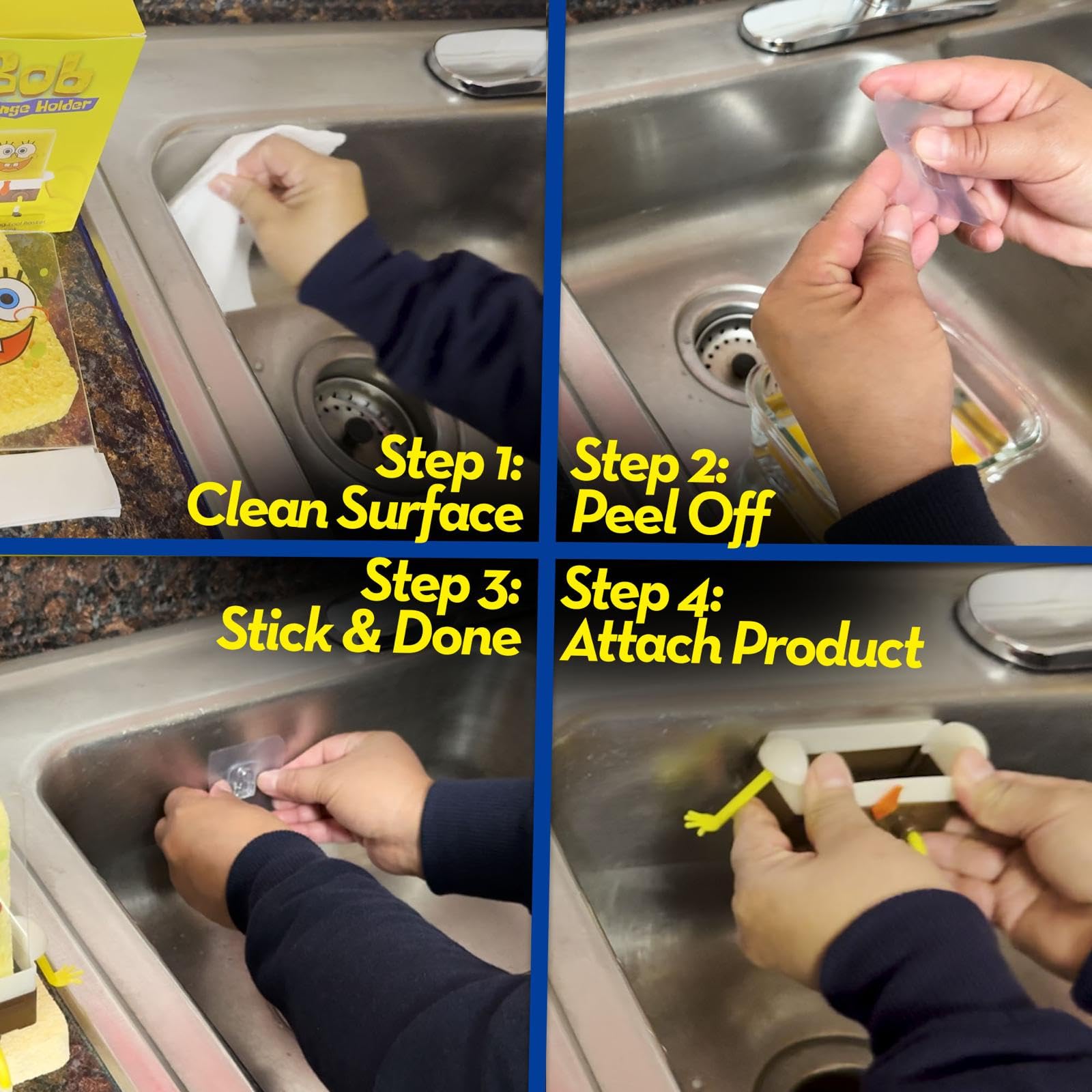 Yellow cellulose sponge included