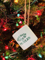 Friends Merch Ornament Set homemade pickle jar ornament