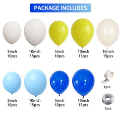 Yellow latex balloons in 10 inch and 5 inch sizes