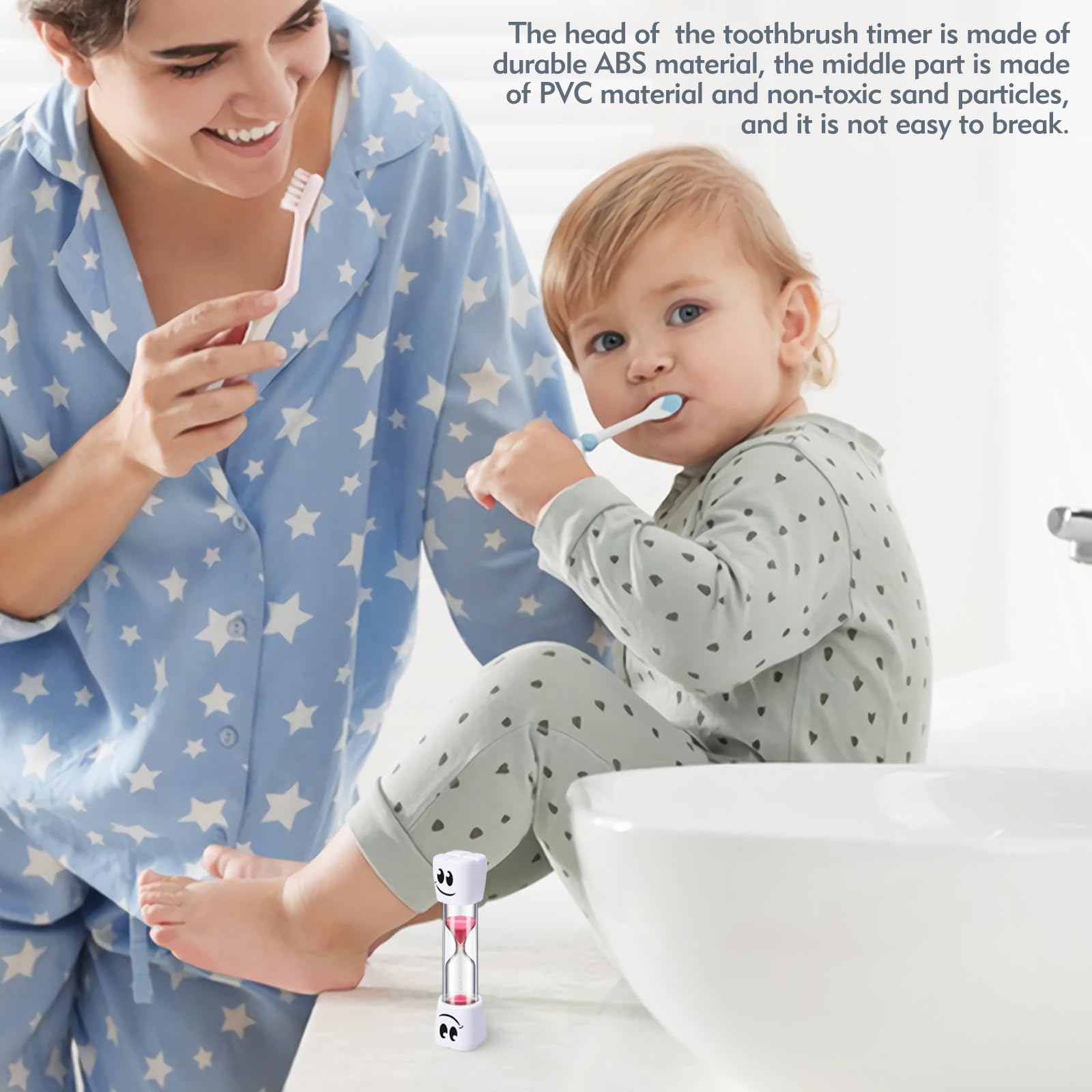 Toothbrush timer for kids green 4pcs