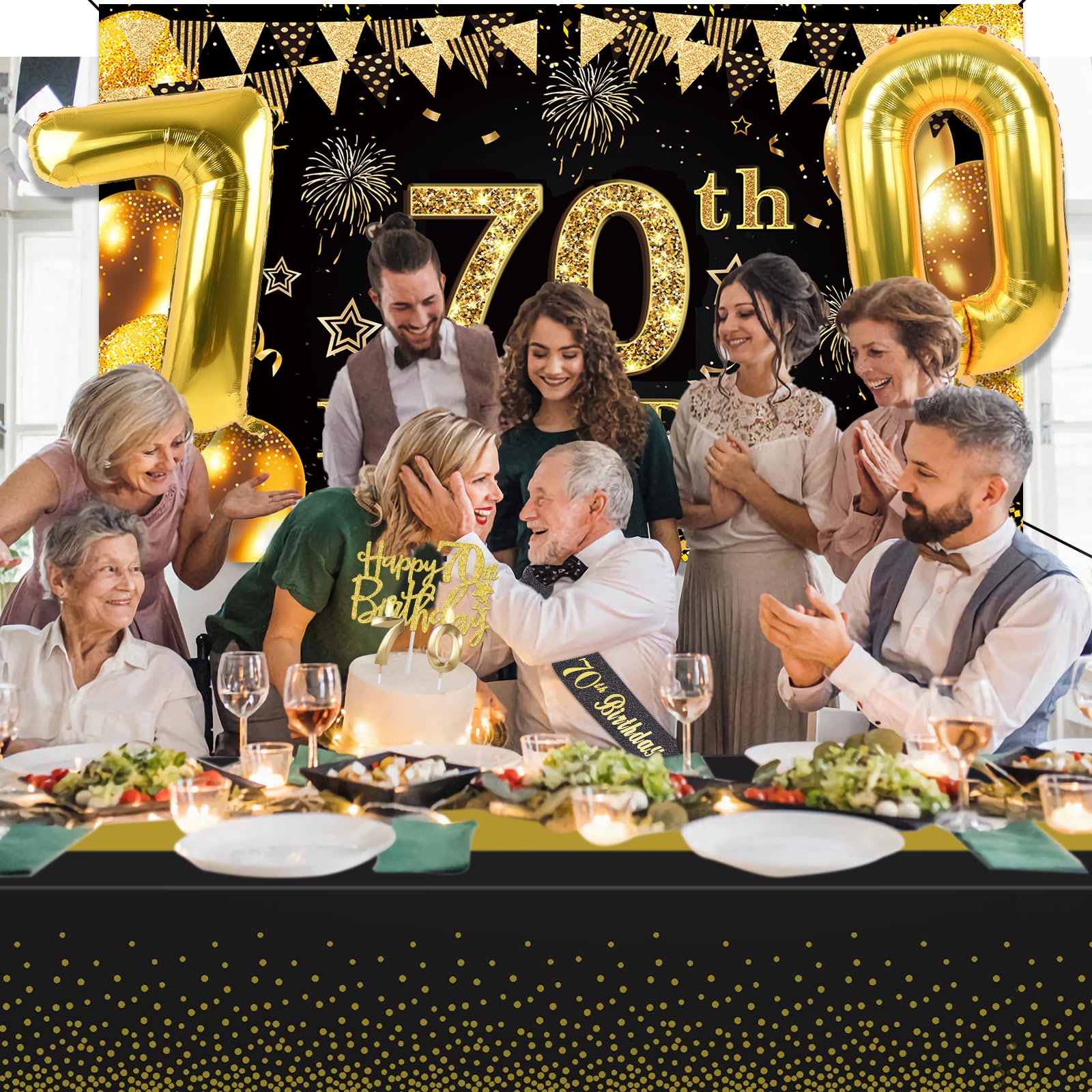 YeohJoy 70th birthday decorations components