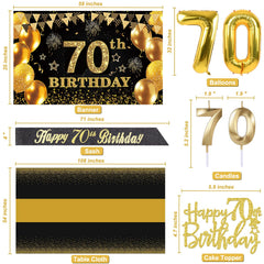 Black and gold table cloth for YeohJoy kit