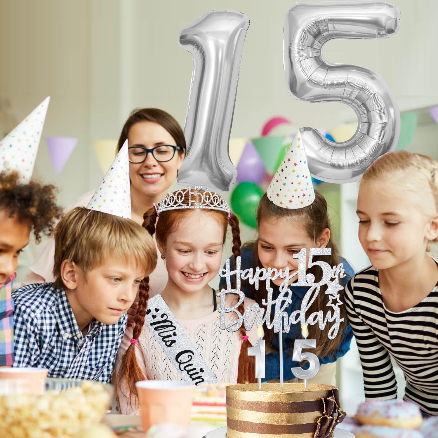 Classical birthday card with gift packaging