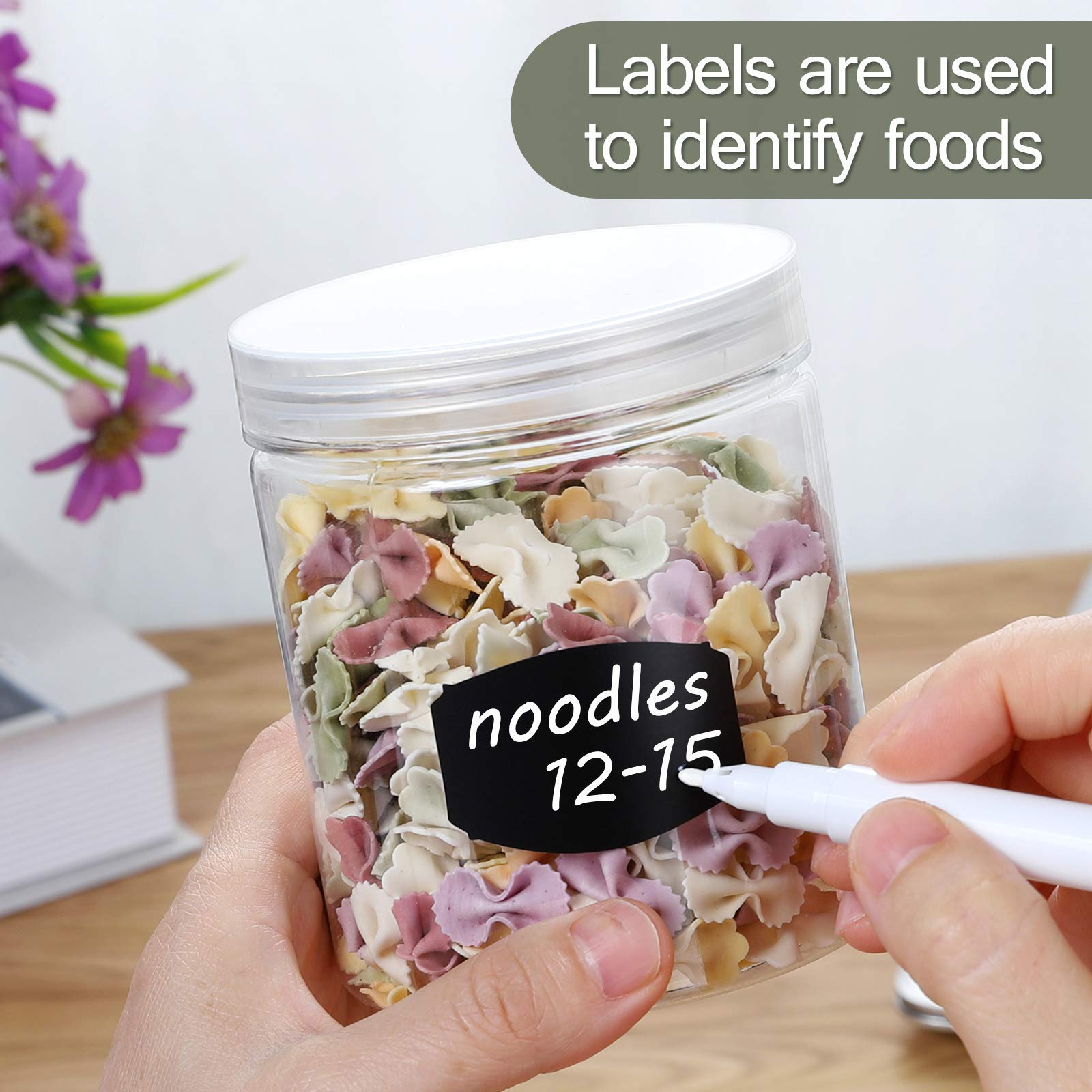 Includes 12 stickers and a pen for labeling