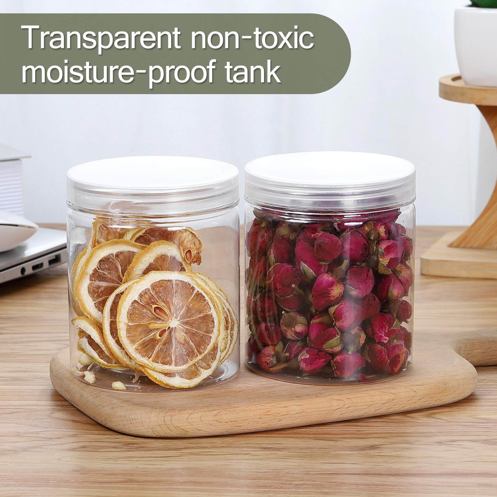 Stackable storage jars for kitchen and crafts