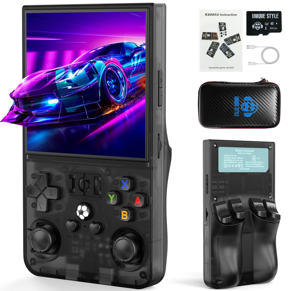 YEQOO R36MAX handheld console black 64GB
