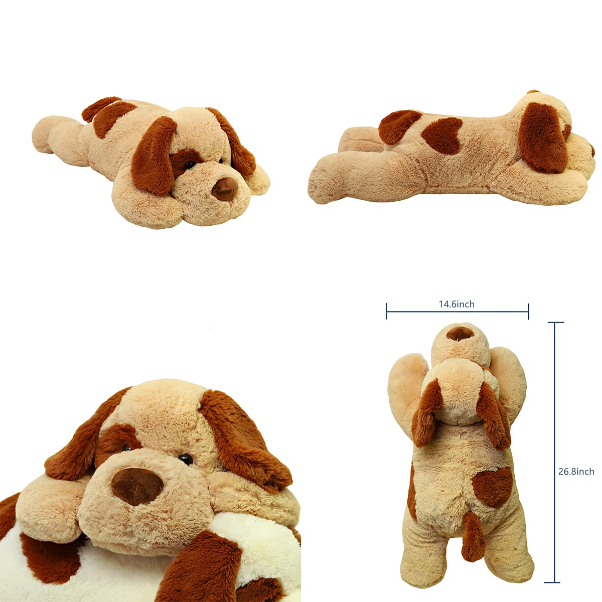 YESGIRL weighted dog stuffed animal 26.8 inch