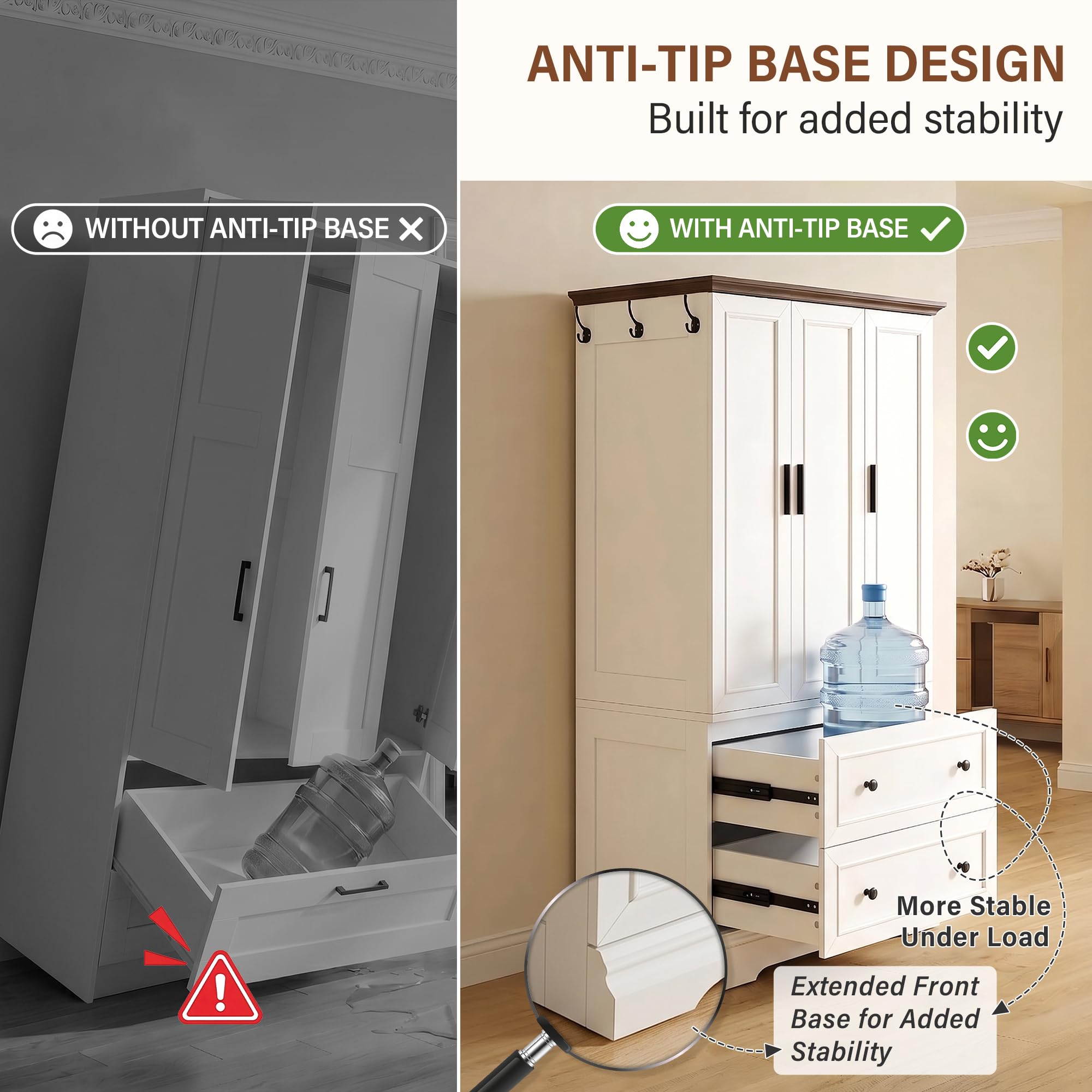 Shipped in two packages to protect panels during delivery