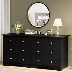 YESHOMY dresser for Bedroom 47.2 inch wide six-drawer chest