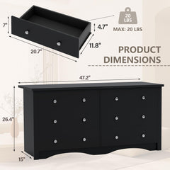 YESHOMY 47.2 inch width chest of drawers for living room hallway