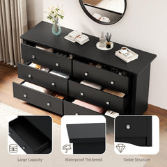 YESHOMY storage chest with six large drawers matte finish
