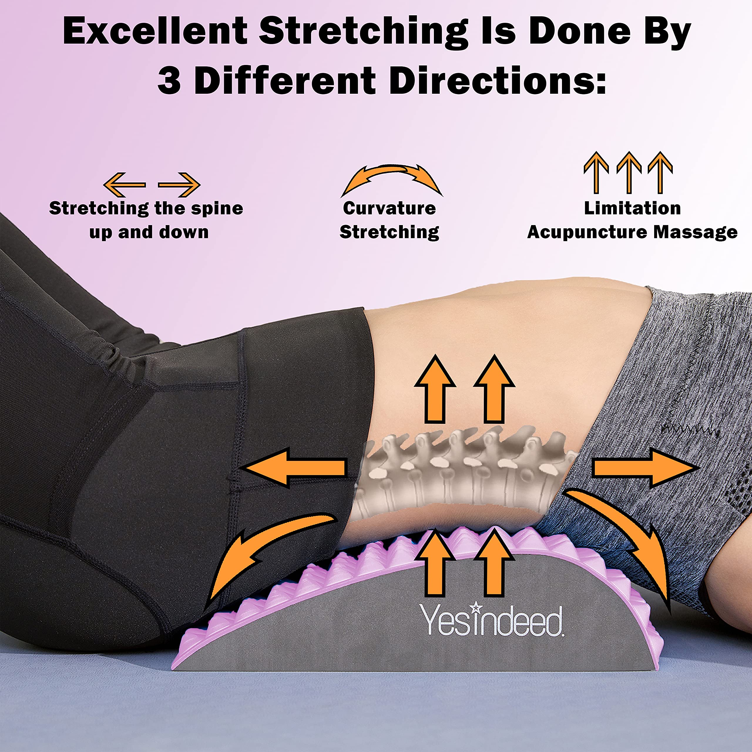 YESINDEED Ergonomic Drop Shape Design back support