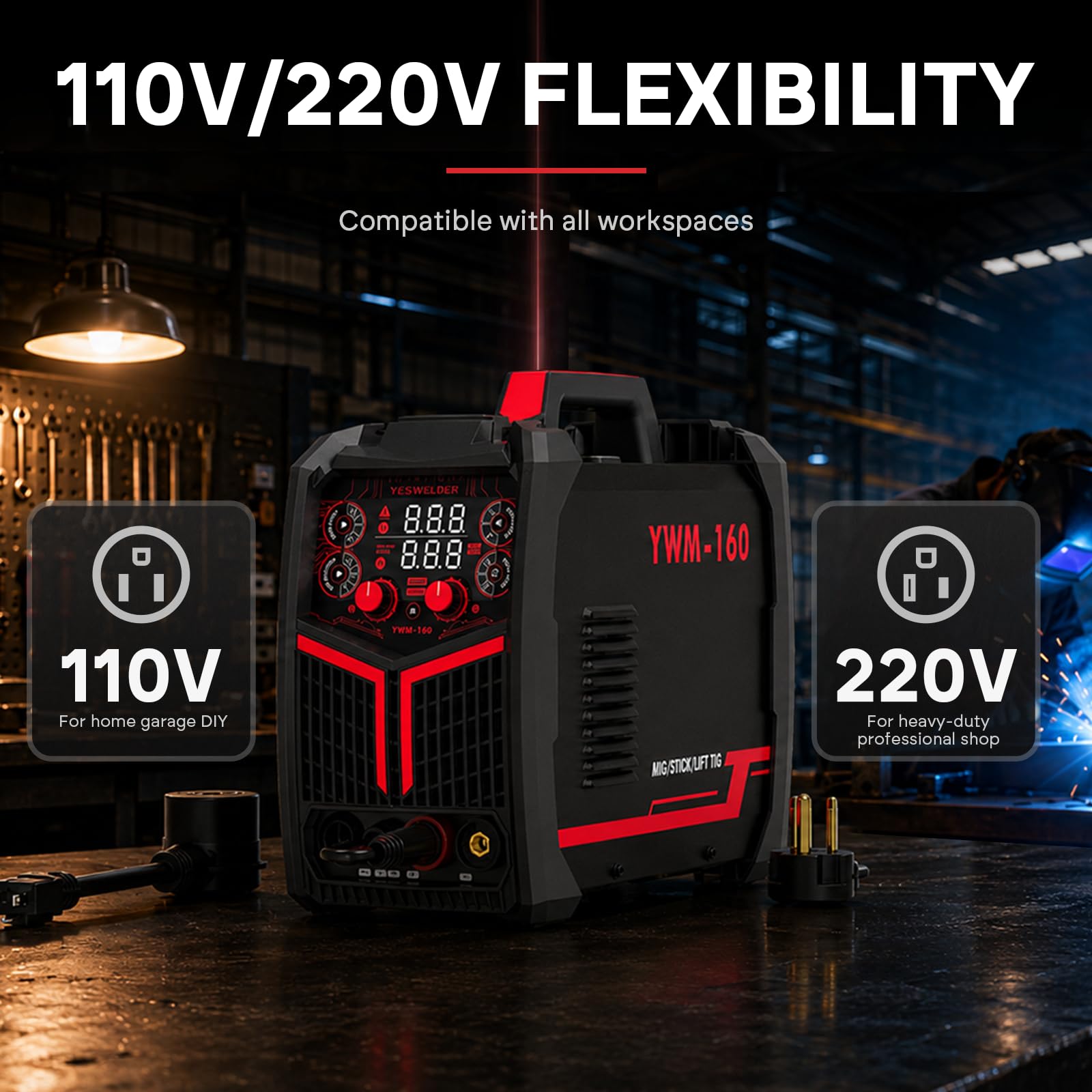 YESWELDER Stick welding compatibility with common rods