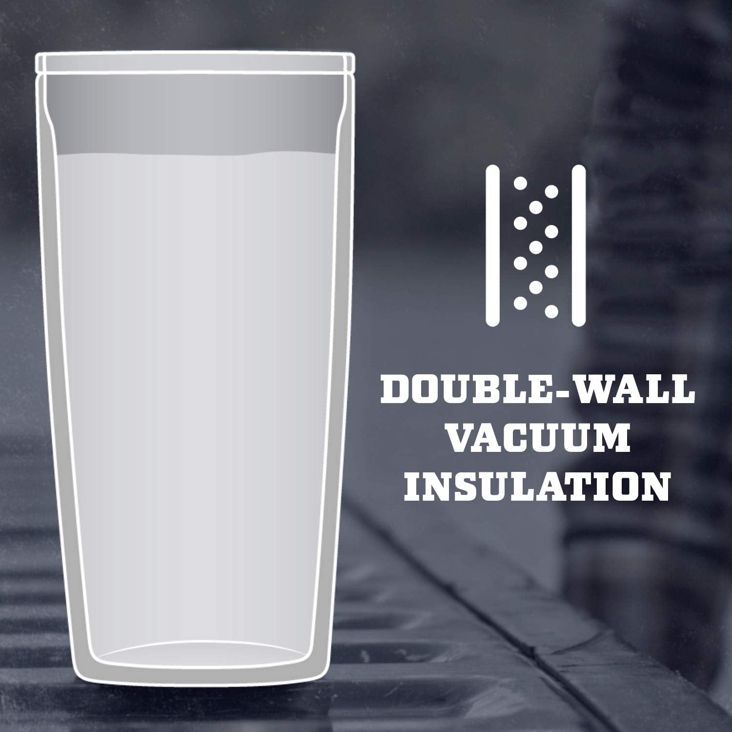 YETI Rambler 20 oz Navy double wall insulation badge