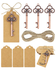YETOOME vintage skeleton key bottle openers set with 30 pieces