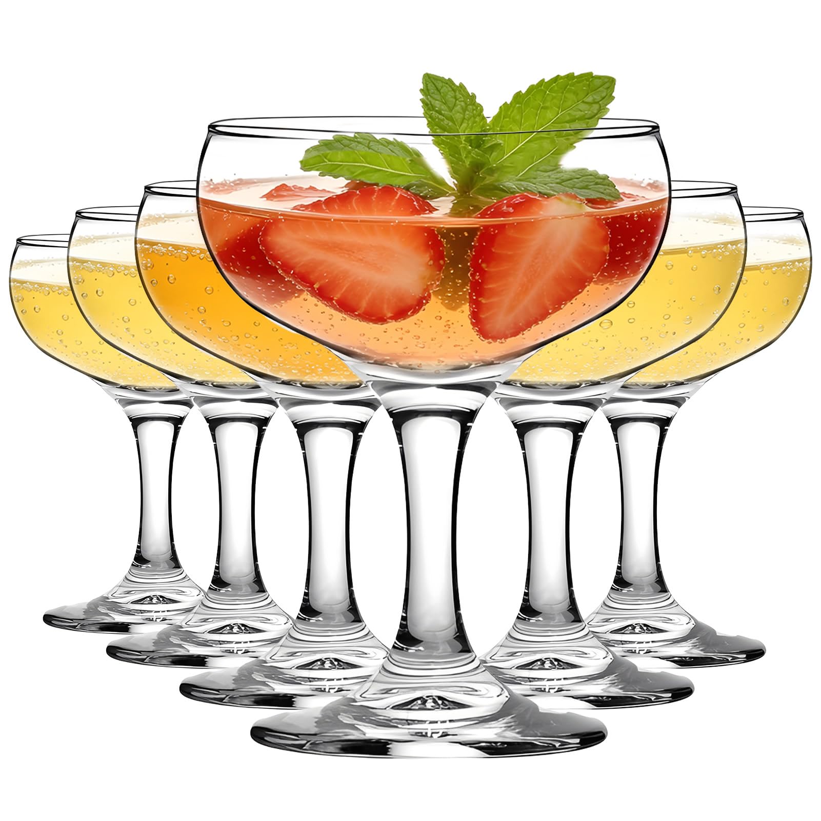 YFXREIL Margarita Martini Glasses set of 6 front view