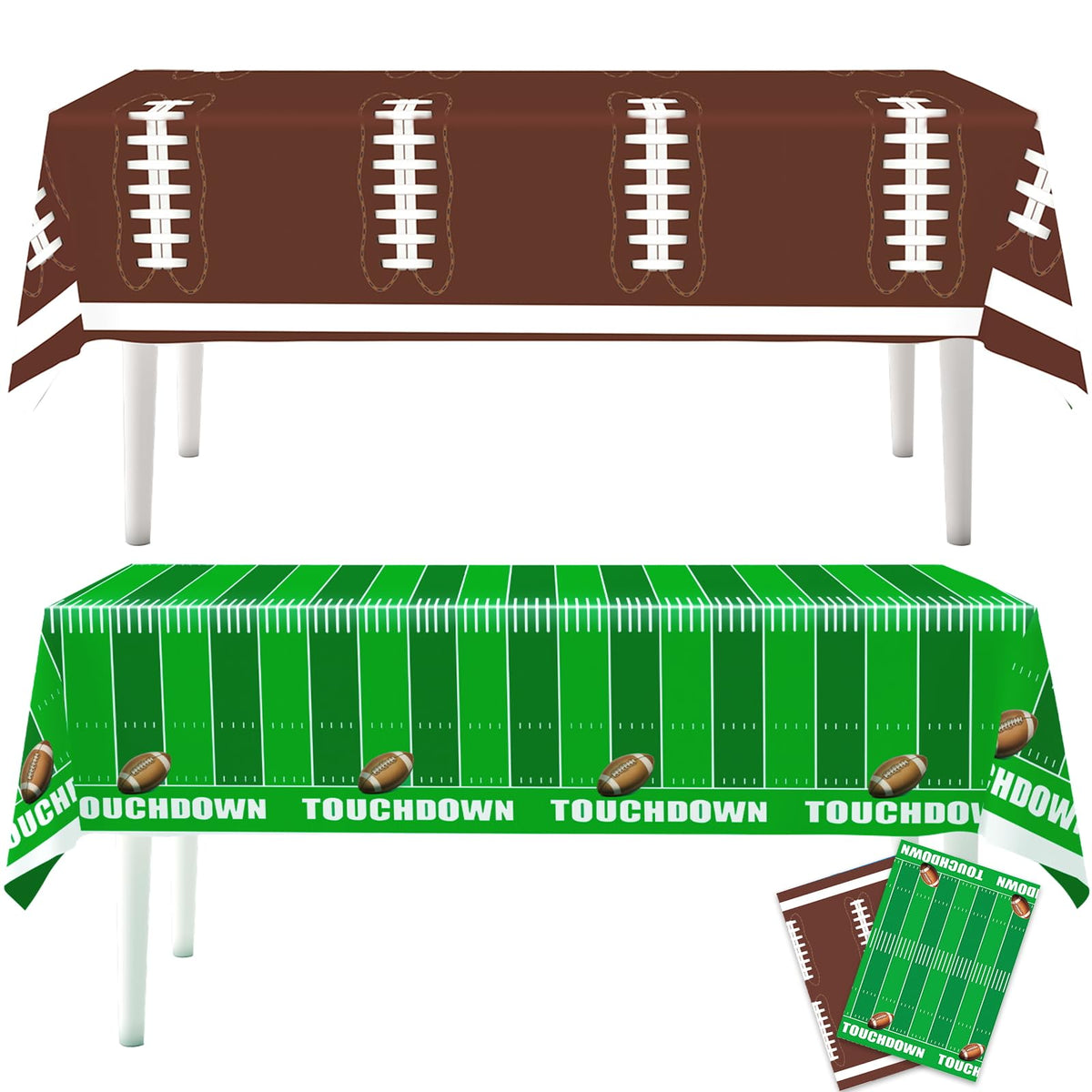 YGSEPCC football party decorations tablecloth 54 x 108 inch size