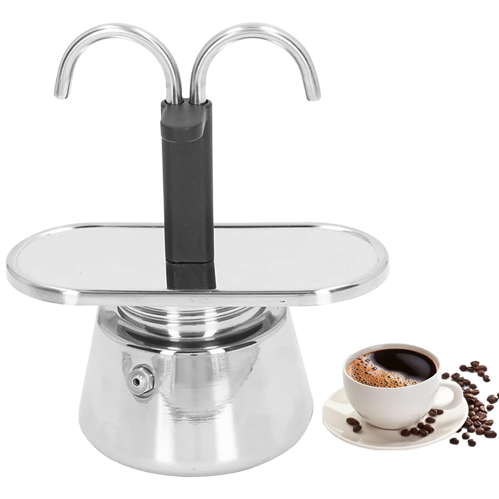 YIHAOSSING stainless steel moka pot front view