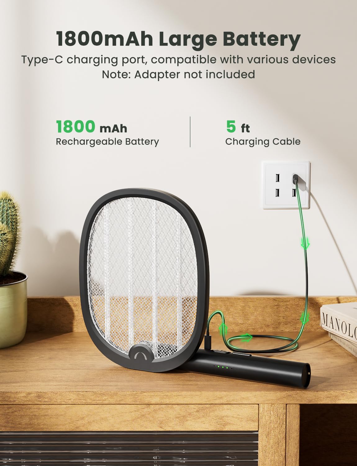 YISSVIC 1800mAh rechargeable battery