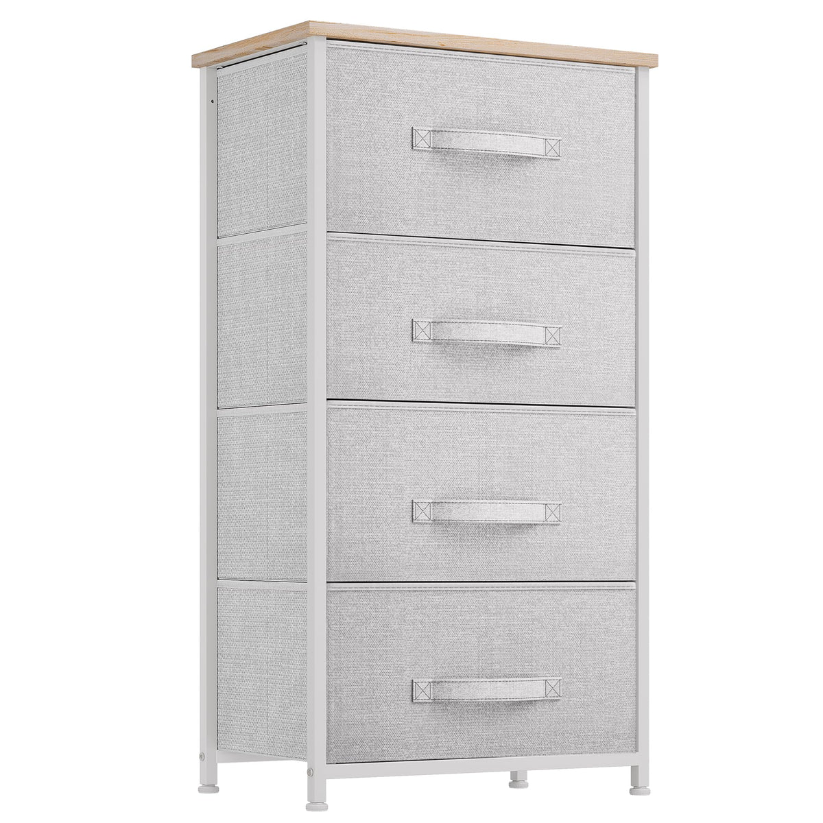 YITAHOME dresser with 4 drawers metal frame and wooden top