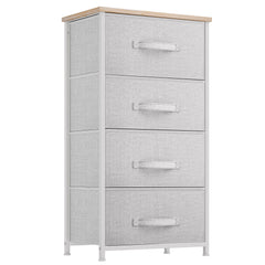 YITAHOME dresser with 4 drawers metal frame and wooden top