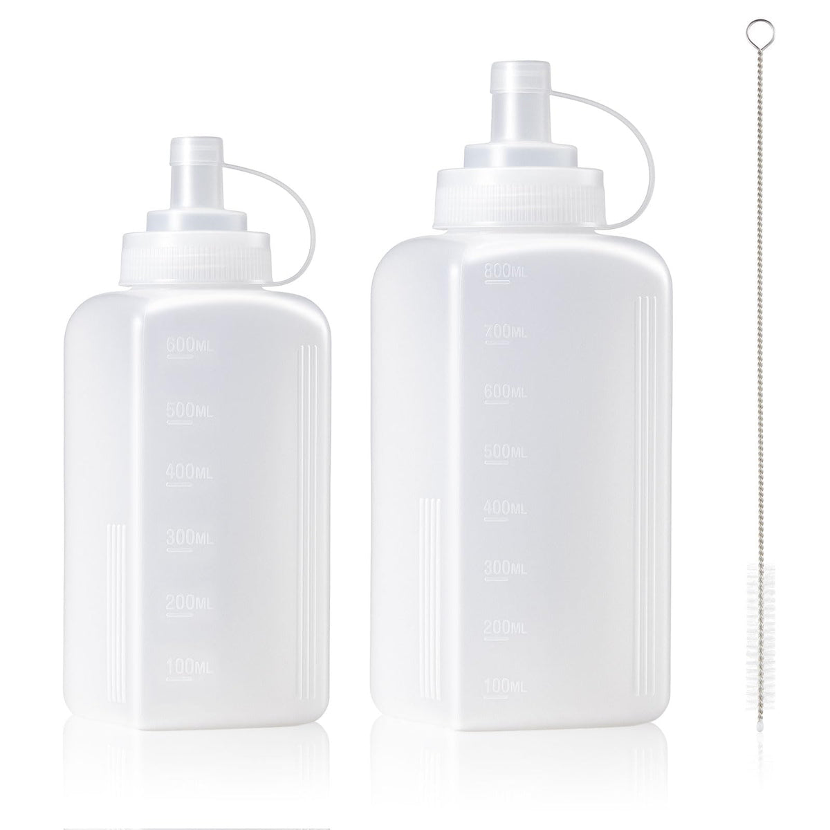 Yiyiring 2-pack condiment squeeze bottle 27oz wide mouth