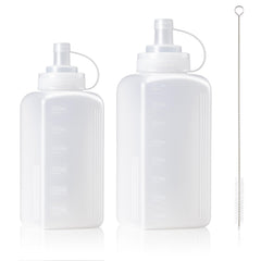 Yiyiring 2-pack condiment squeeze bottle 27oz wide mouth