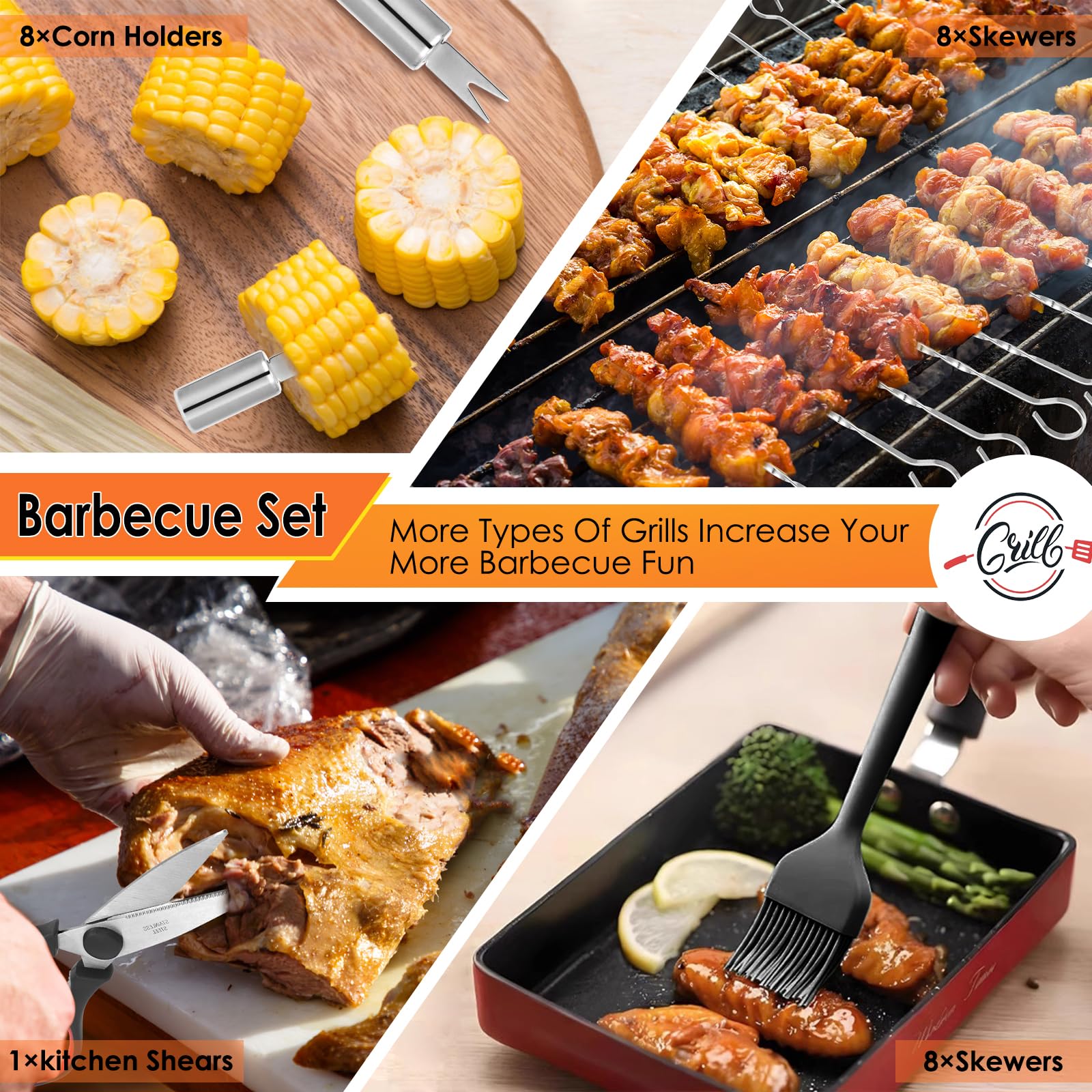 Portable carry bag for organizing grill tools