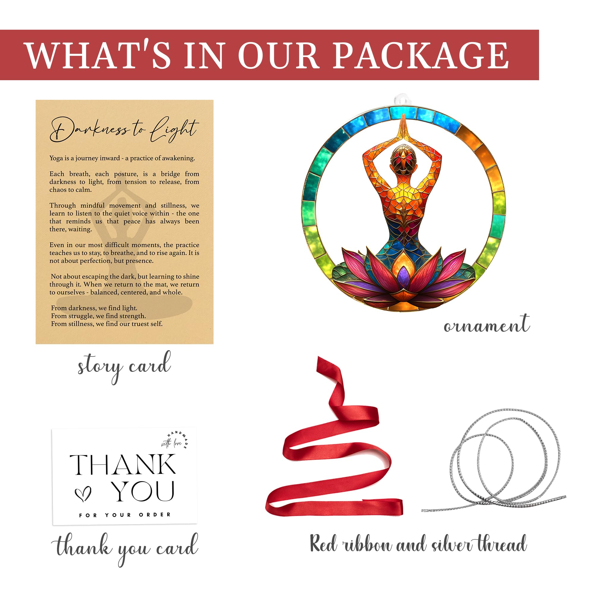 Yoga Instructor Gift Ornament for Christmas