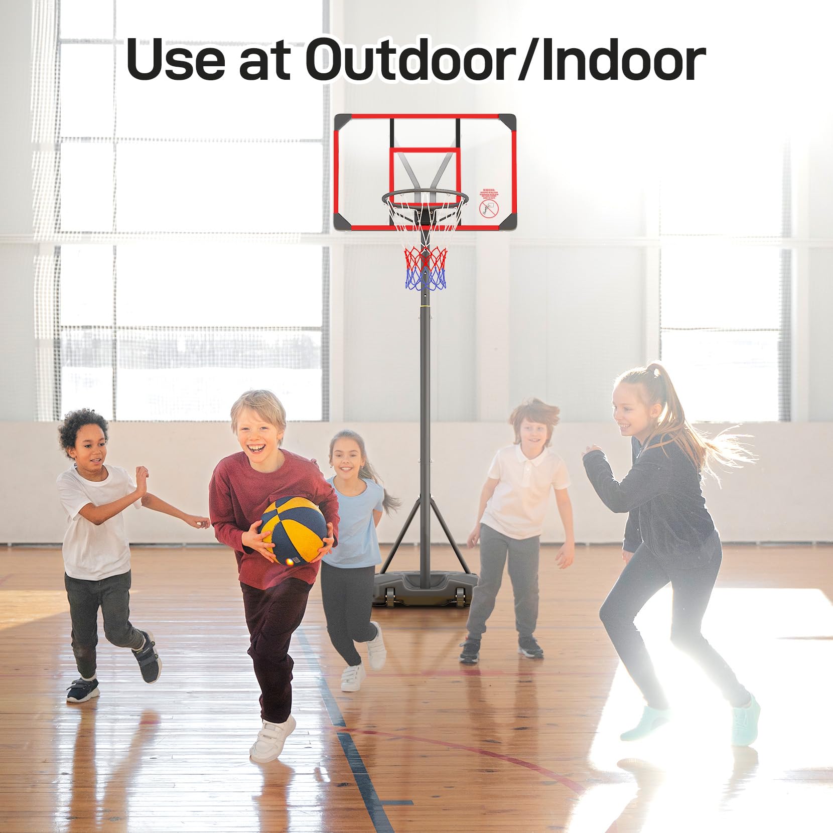 Backyard driveway setup Yohood hoop
