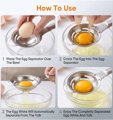 Gravity-driven egg separator with six grooves