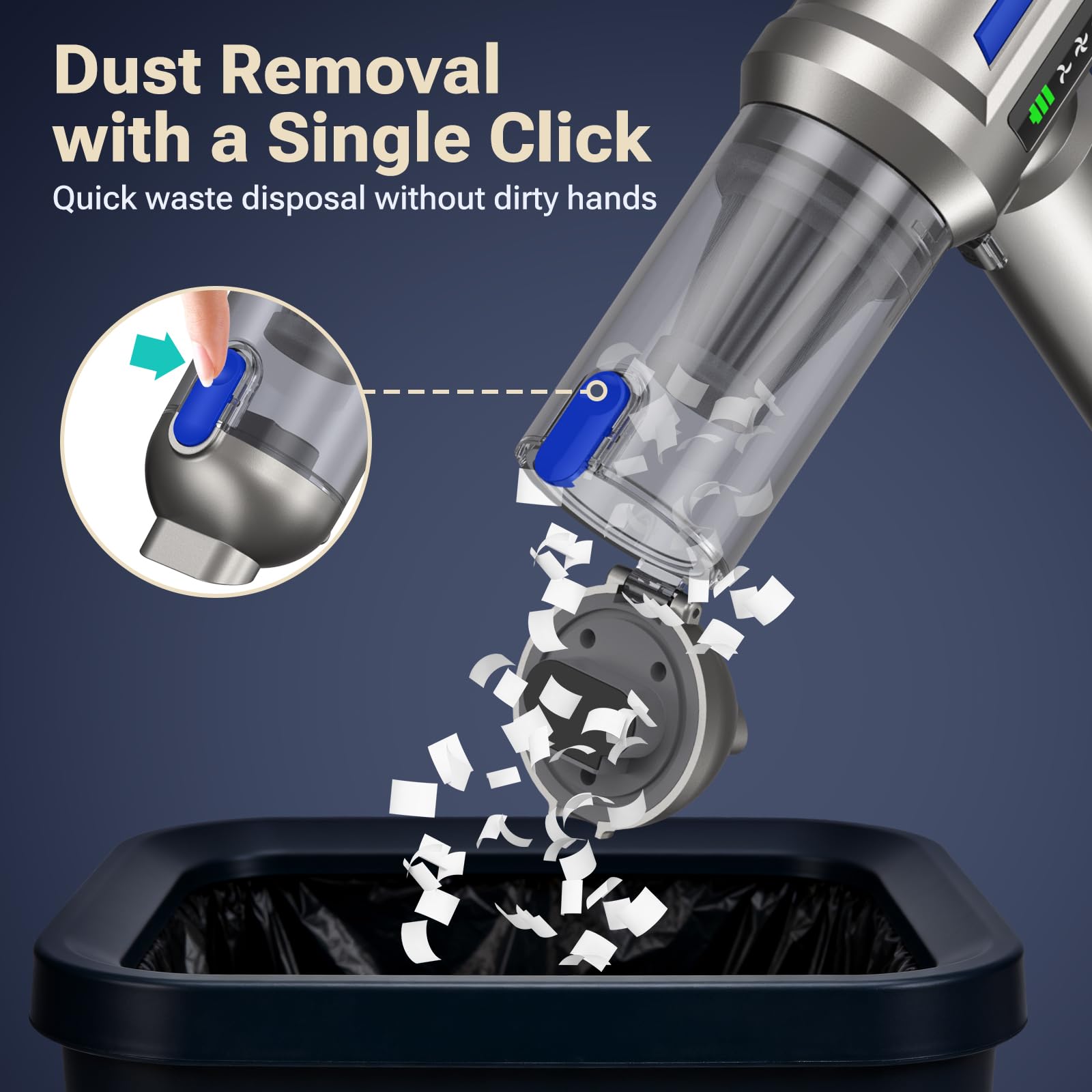 Lightweight handheld vacuum 1.1 lb