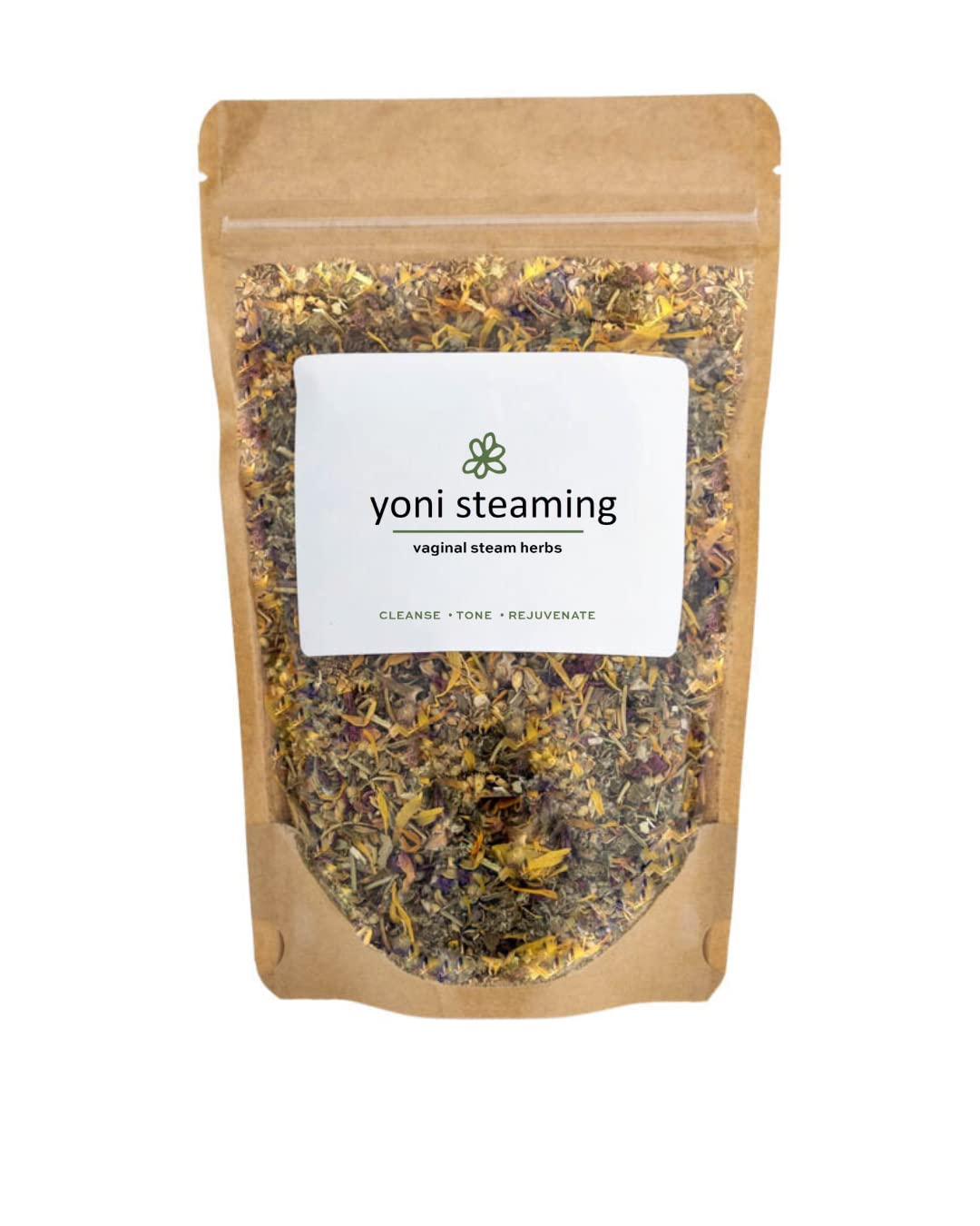 Yoni Steaming Herbs packaging label
